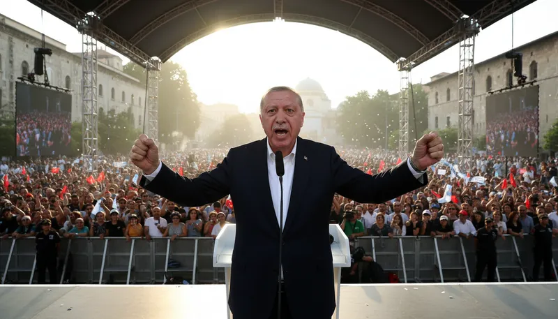 Illustration of erdogan: A prominent Turkish politician and leader.
