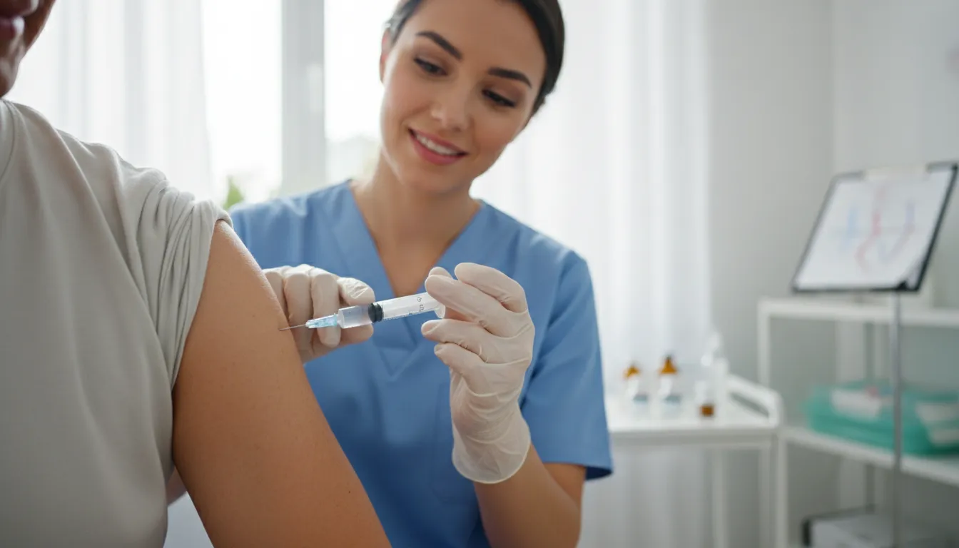Illustrazione di hypo: a medical syringe or needle used for injections