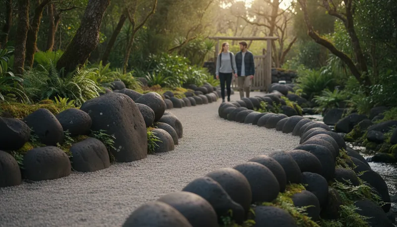 Illustration of basalt: A dark volcanic rock used in construction.