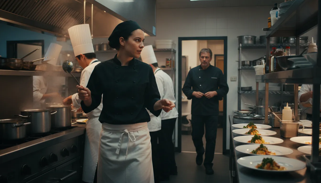 Ilustrasi sous: a chef who is second in command in a kitchen