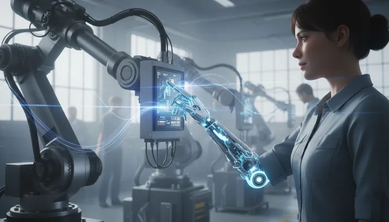 Illustration of cybernetic: Relating to systems of communication and control.