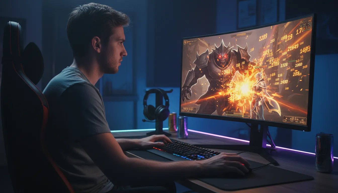 DPS 일러스트: damage per second in gaming contexts