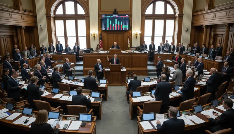 Illustration of house: a legislative body in government