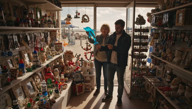 Illustration of kitsch: Art or objects considered tacky or lowbrow.