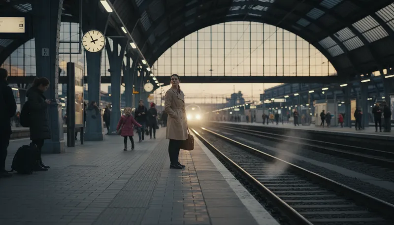 Illustration of arrive: To reach a place at the end of a journey.