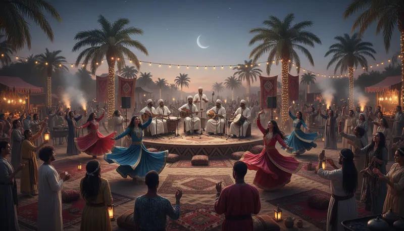 Illustration of arabic: relating to Arab culture or people