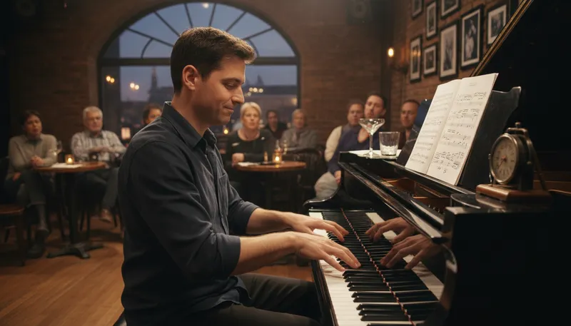 Illustration of staccato: A musical term for short, detached notes.