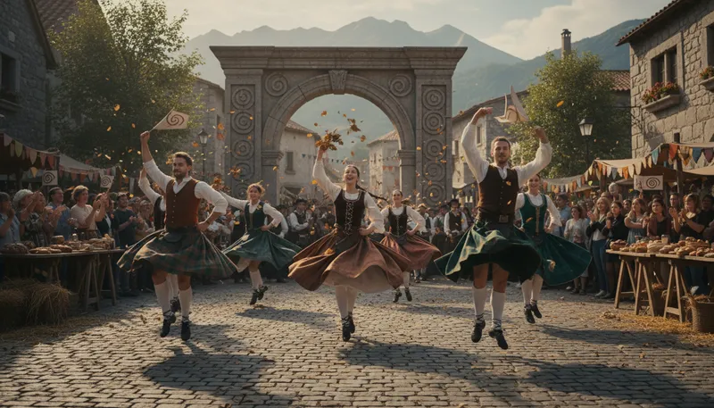 Illustration of celta: A type of Celtic culture or language.
