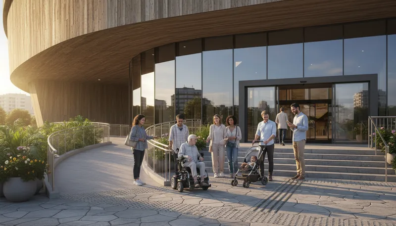 Illustration of accessibility: inclusiveness for people with disabilities