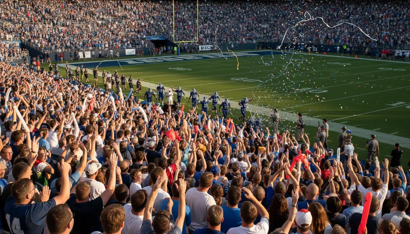 Illustration of rah: A cheer or chant of encouragement.