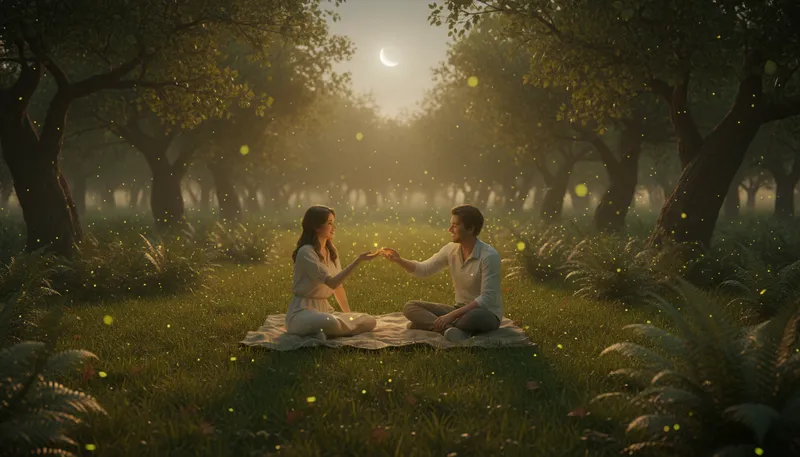 Illustration of glo: To emit a soft light.