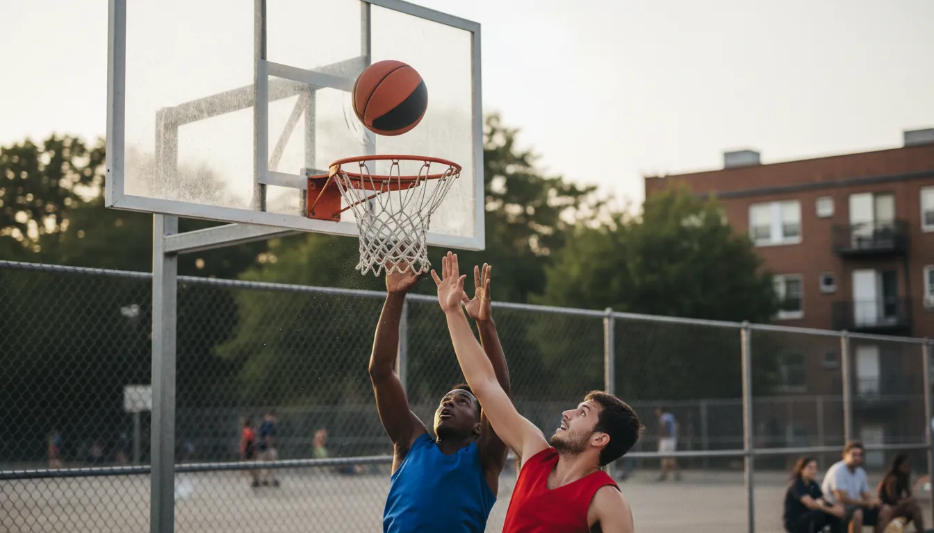 Иллюстрация rebound: To spring back after hitting a surface.