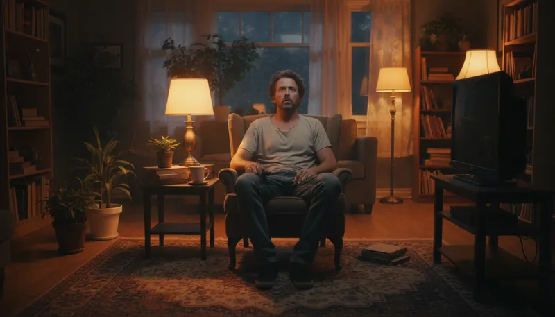 Illustration of the lights are on but nobody's home: Someone is physically present but not aware.