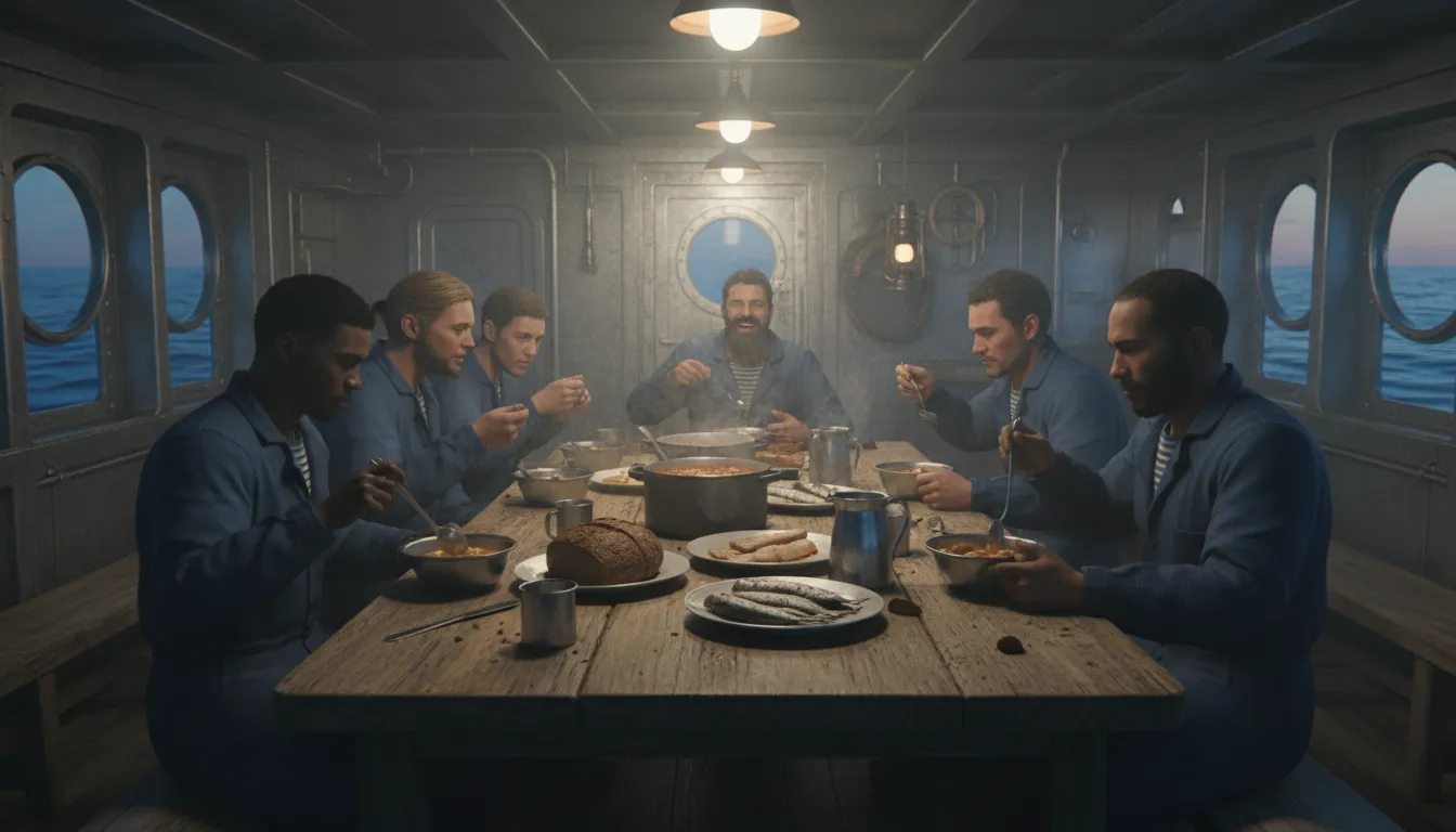 Ilustración de mess: meal or food served in a communal setting