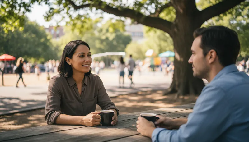 Illustration of how's life: Casual way to ask about someone's well-being.