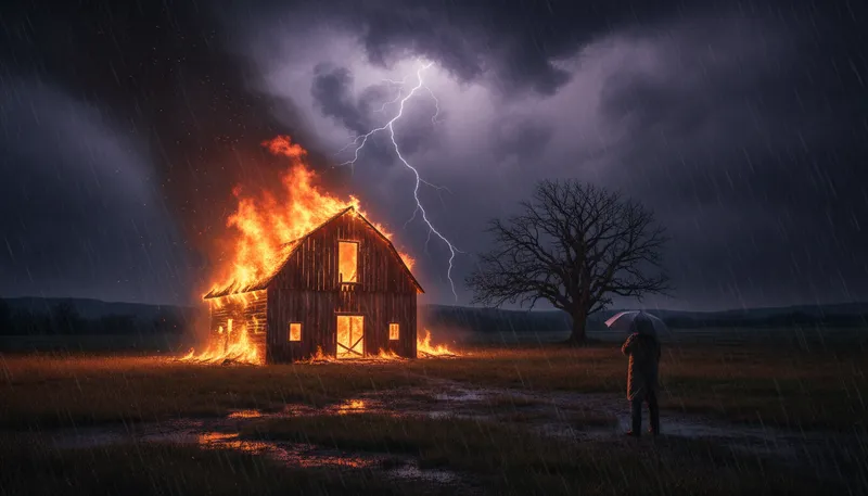 Illustration of go up in flames: Burn or be destroyed by fire.