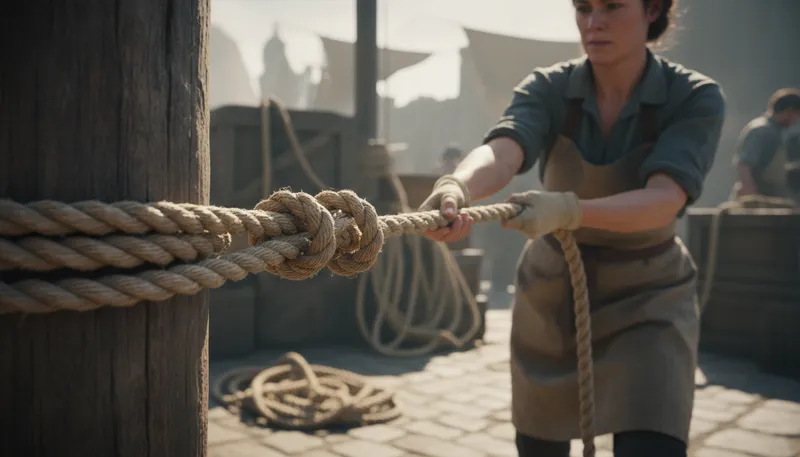 Illustration of slipknot: A type of knot that tightens when pulled.