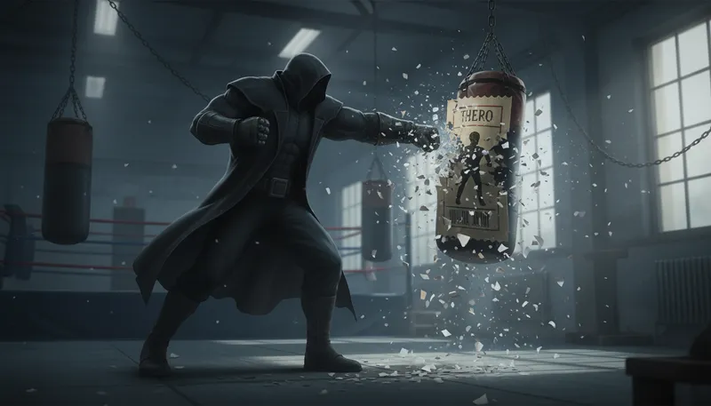 Illustration of punch someone's ticket: to end someone's life or career.