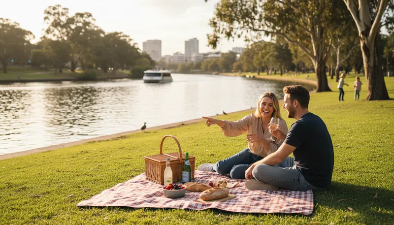 Illustration of parramatta: A suburb in Sydney, Australia, known for its parks.