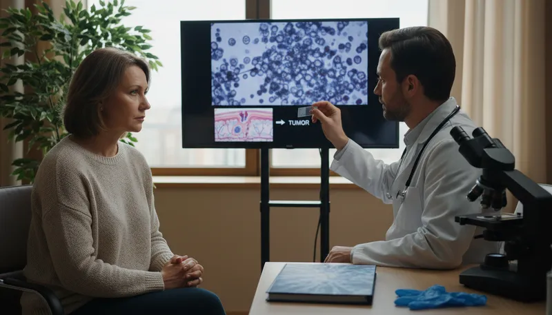 Illustration of carcinoma: a type of cancer that begins in cells