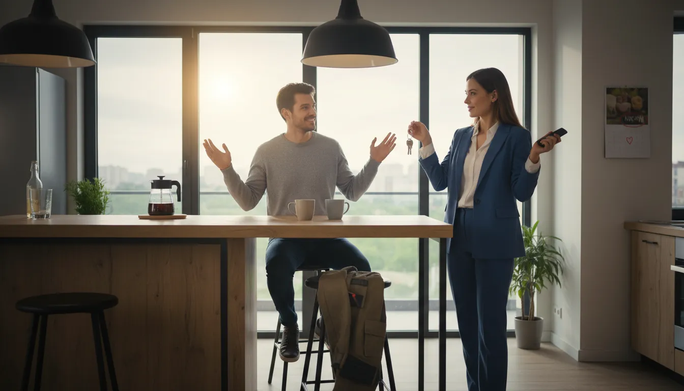 wear the trousers का चित्र: To be the dominant partner.