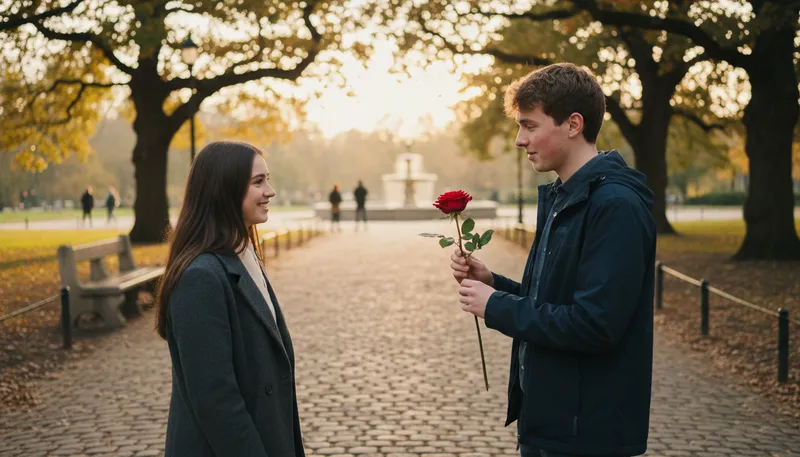 Illustration of would you like to go out with me: an invitation for a date or outing