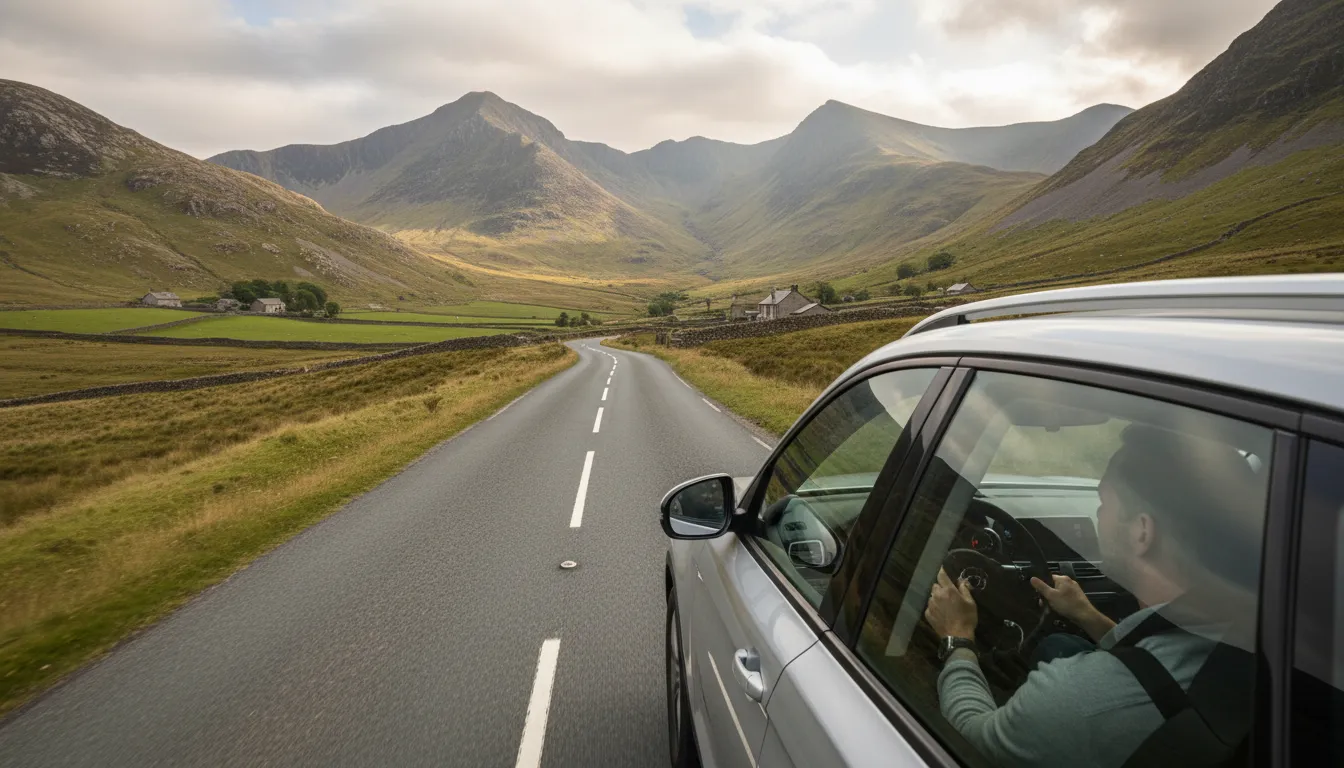 Gwynedd 일러스트: A county in North Wales, known for beauty.