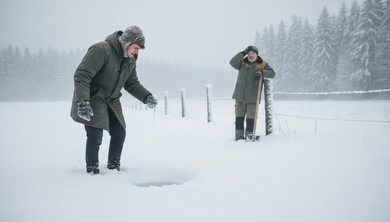 Ilustração de couldn't piss a hole in the snow: to be unable to perform a simple task