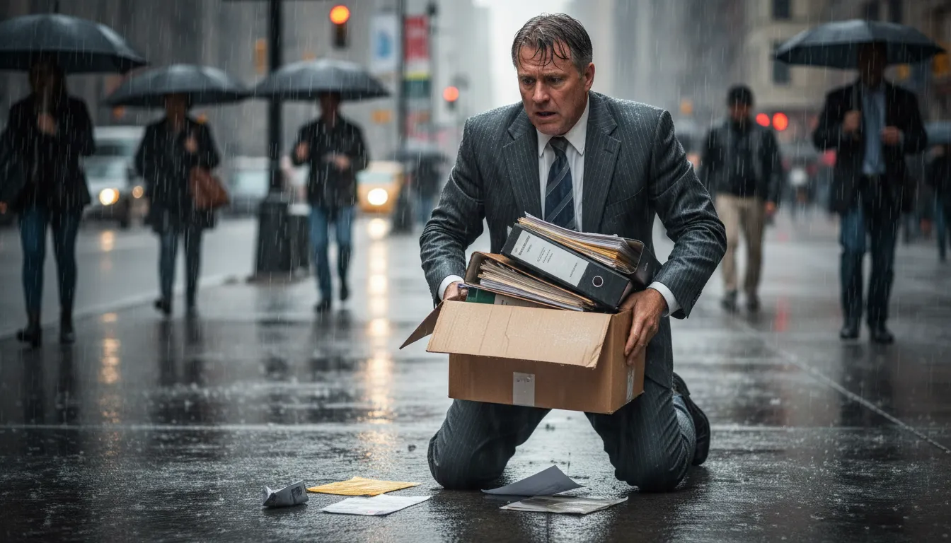 fold like a cheap suit 일러스트: to give in easily