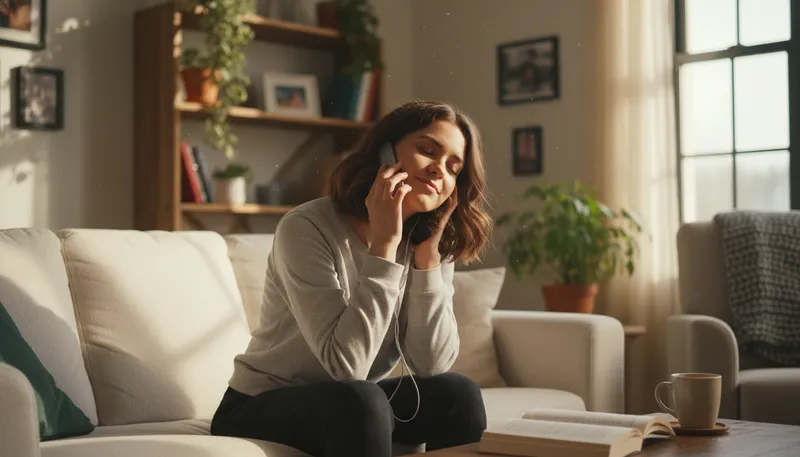 Illustration of voicemail: A recorded message left for someone.