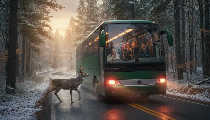 Illustration of transit: The act of moving people or goods.