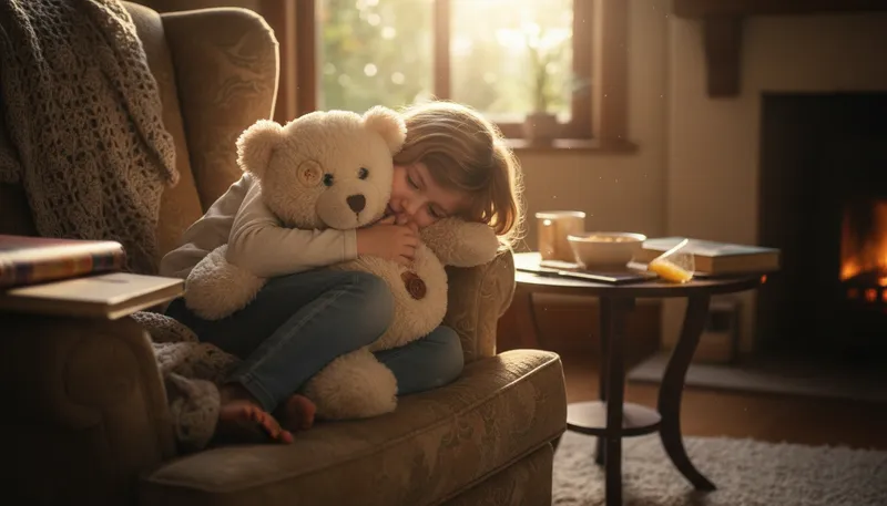 Illustration of attachment: A strong emotional bond or connection.