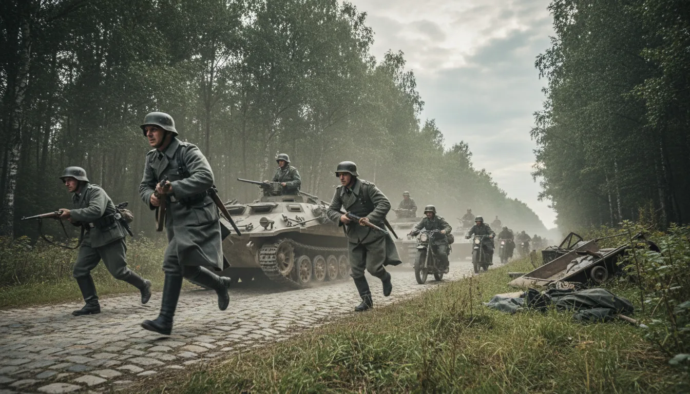 “Wehrmacht” kelimesinin çizimi: The unified armed forces of Nazi Germany.