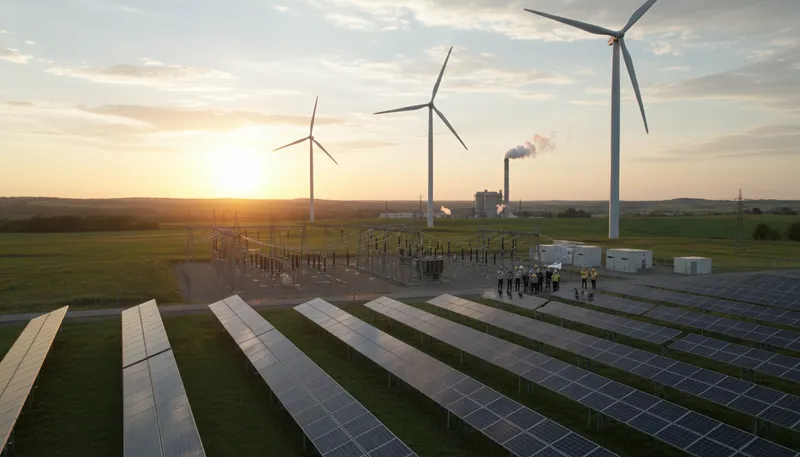 Illustration of edf: a company providing electricity services