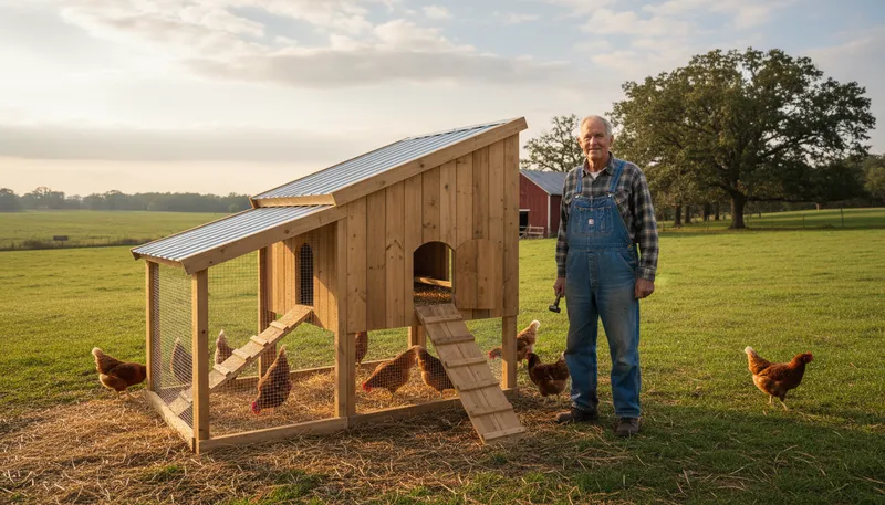 Illustration of cote: A shelter for animals, especially birds.