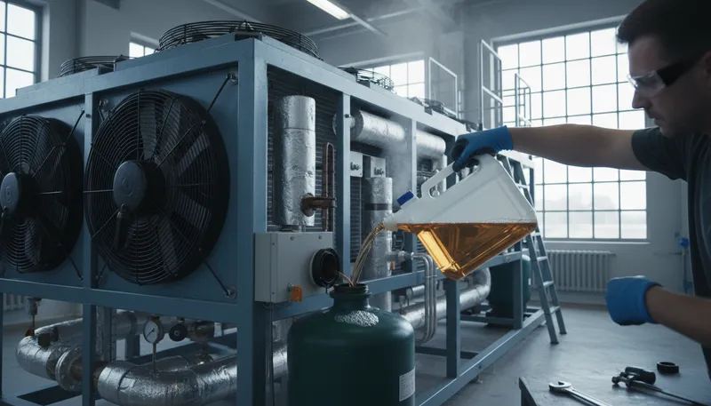 Illustration of glycol: A colorless, odorless liquid used in antifreeze.