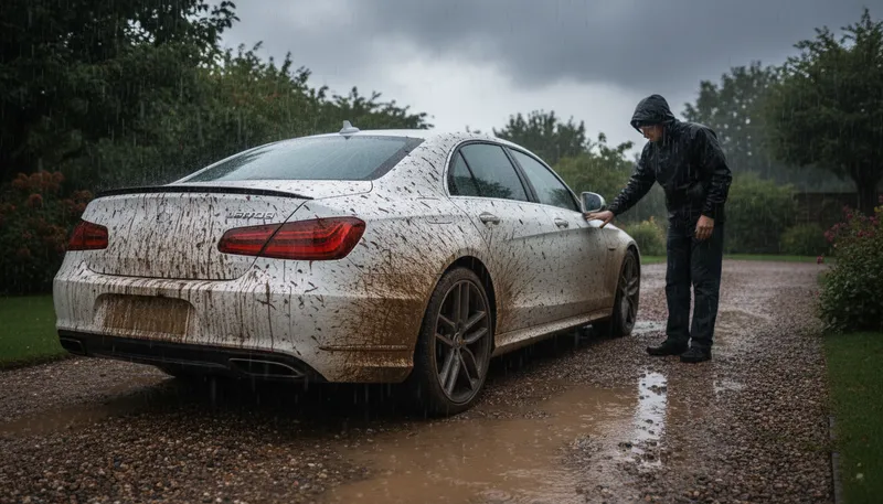 Illustration of muddy up: make something dirty or unclear.