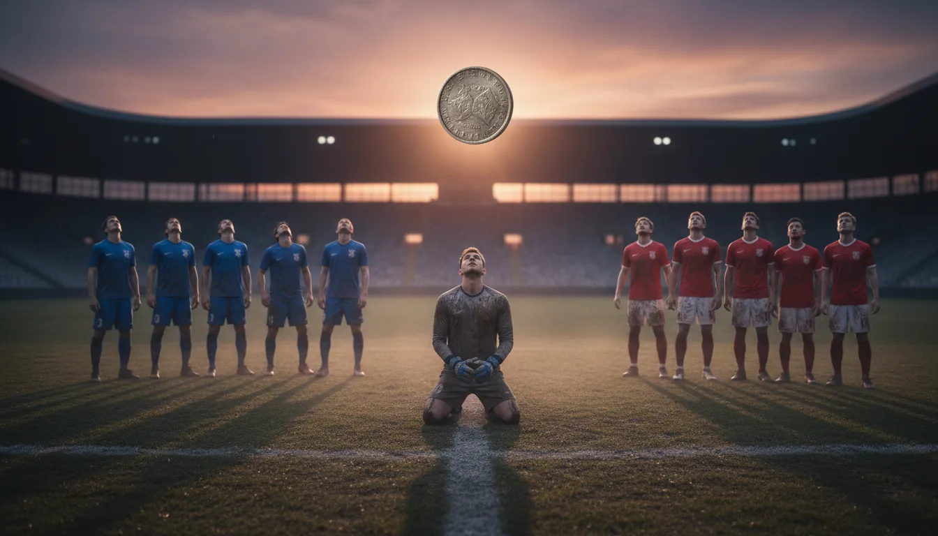 coin-flippy 的插圖：Based on chance or randomness.