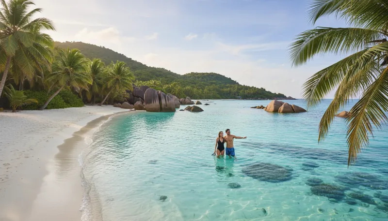 Illustration of seychelles: an island nation in the Indian Ocean.