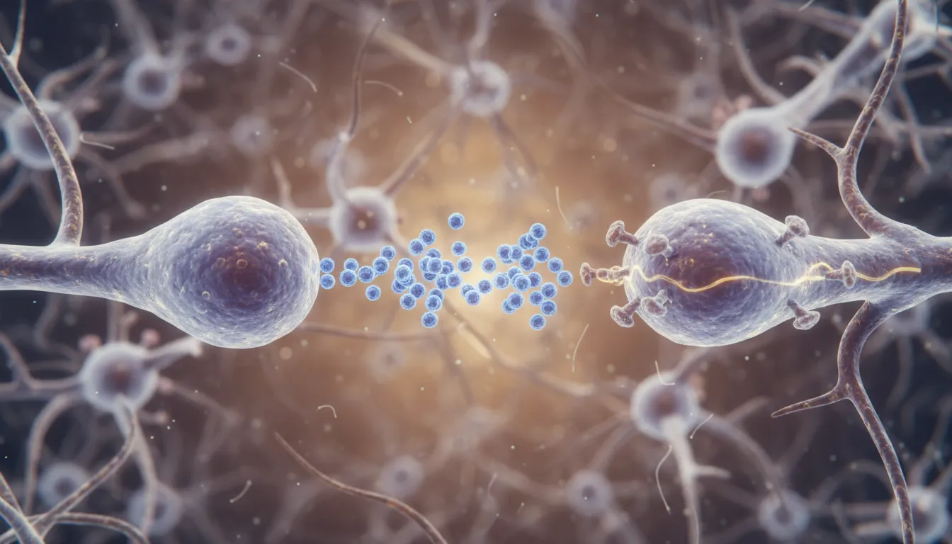 acetylcholine 的插圖：a neurotransmitter that helps nerve communication.