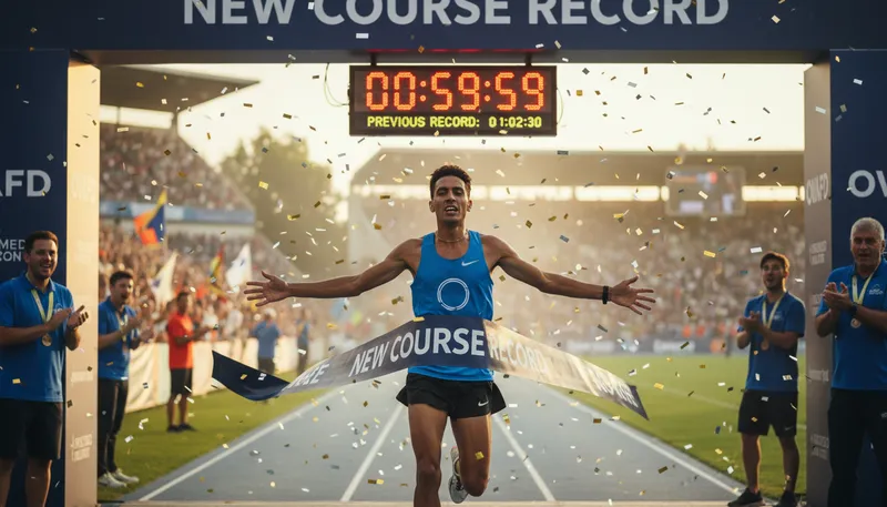 Illustration of in record time: faster than ever before.