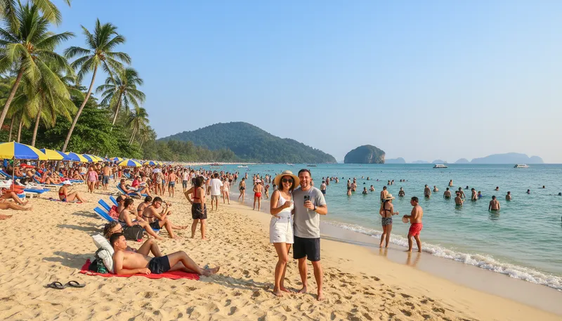 Illustration of phuket: A popular island destination in Thailand.