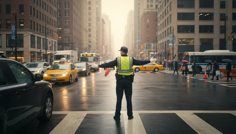 Illustration of cop: a police officer.