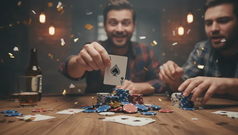 Illustration of ace: A playing card with a single symbol.
