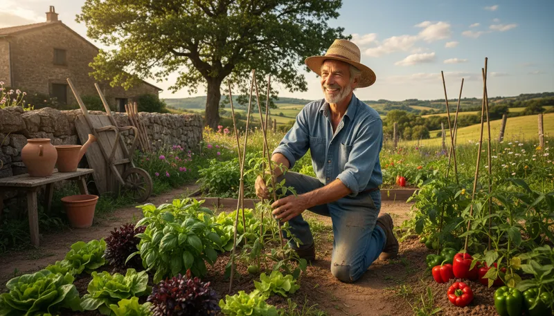 Illustration of countryman: A person from the countryside.