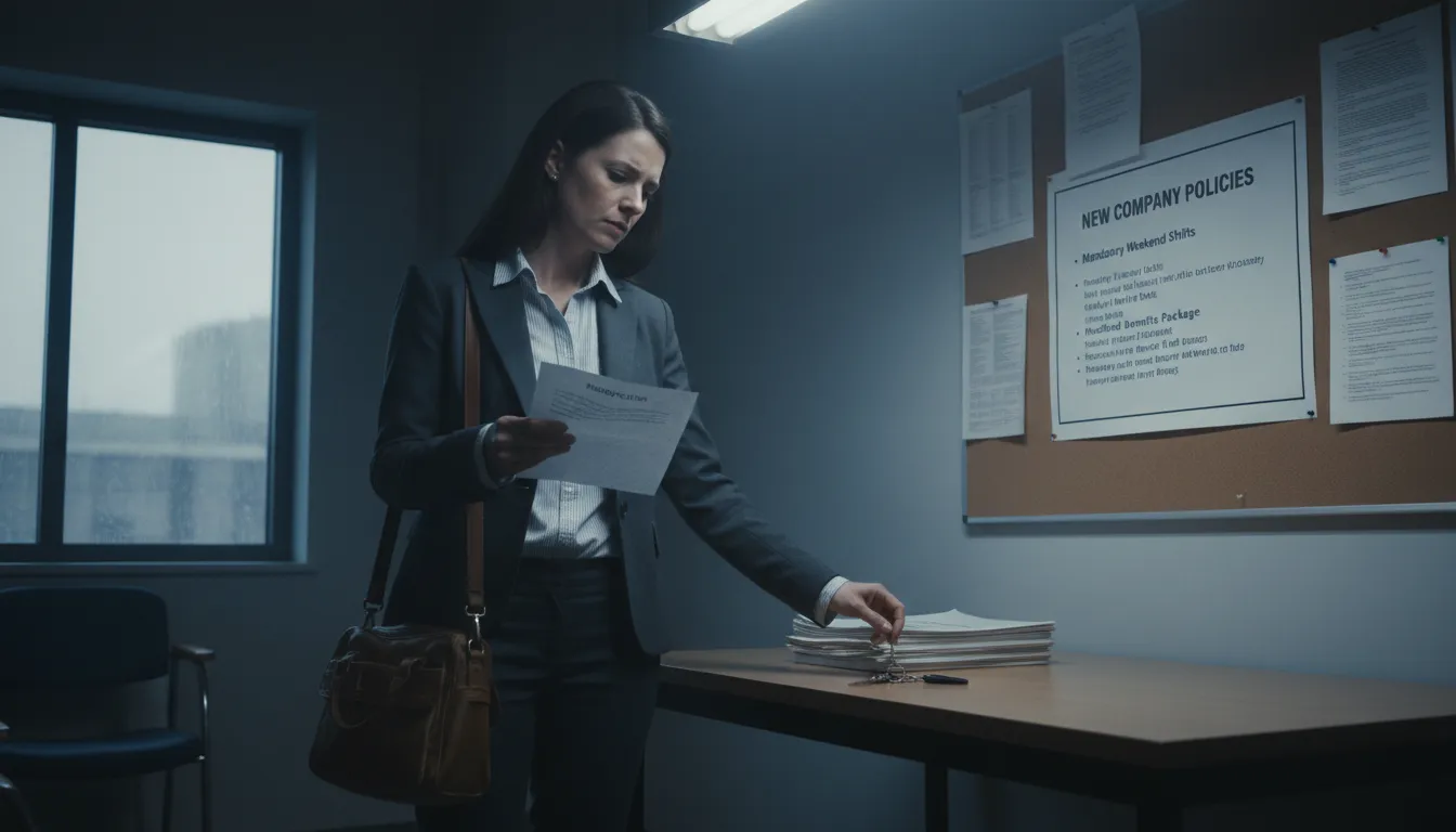 Illustration de leave someone no choice : to force a person to take a specific action