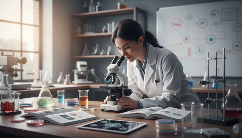 Illustration of immunology: The study of the immune system.