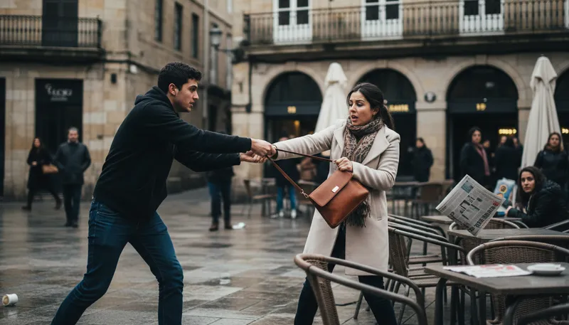 Illustration of taking: To seize or grab something.