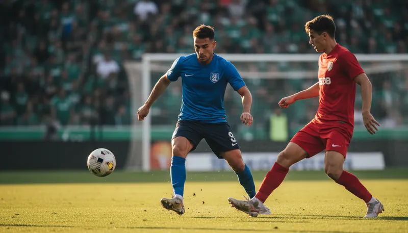 Illustration of midfielder: A soccer player positioned in the middle of the field.