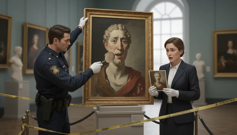 Illustration of forgery: the act of falsifying documents or signatures.